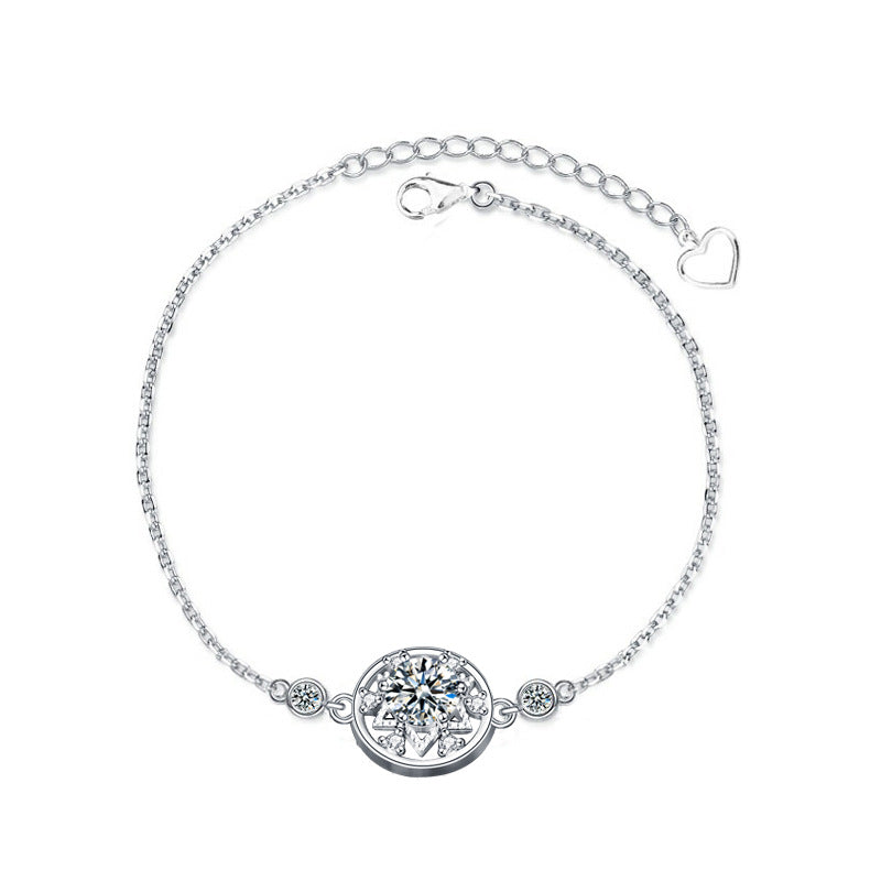 Snowflake Moissanite Bracelet