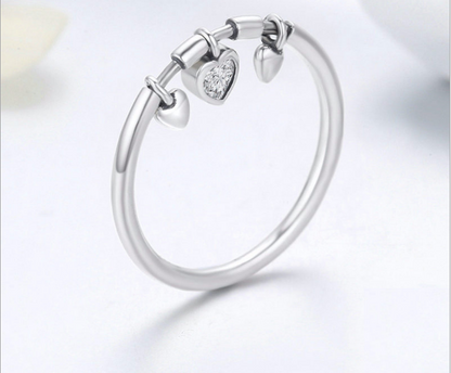 Triple Heart Ring