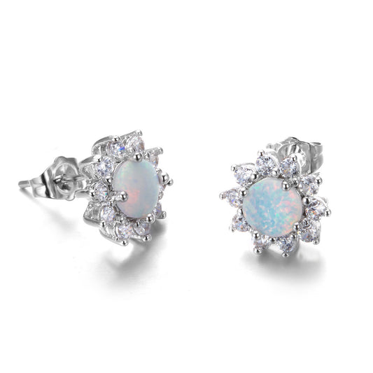 Opal Stud Earrings