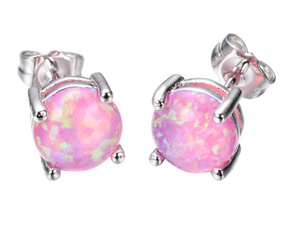 Four-claw Opal Stud Earrings