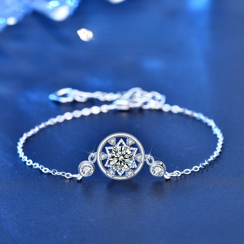 Snowflake Moissanite Bracelet