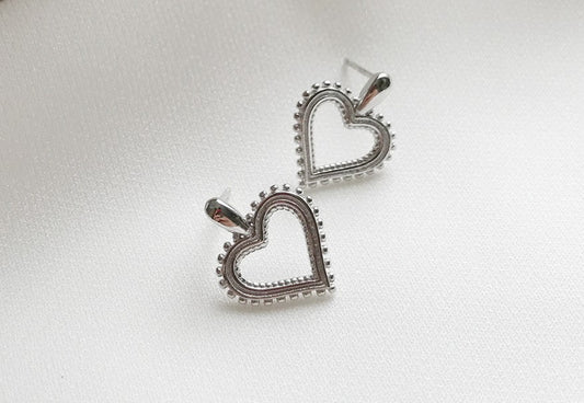 Heart Stud Earrings