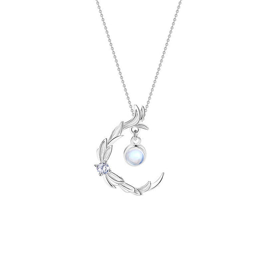 Wings Moonstone Necklace