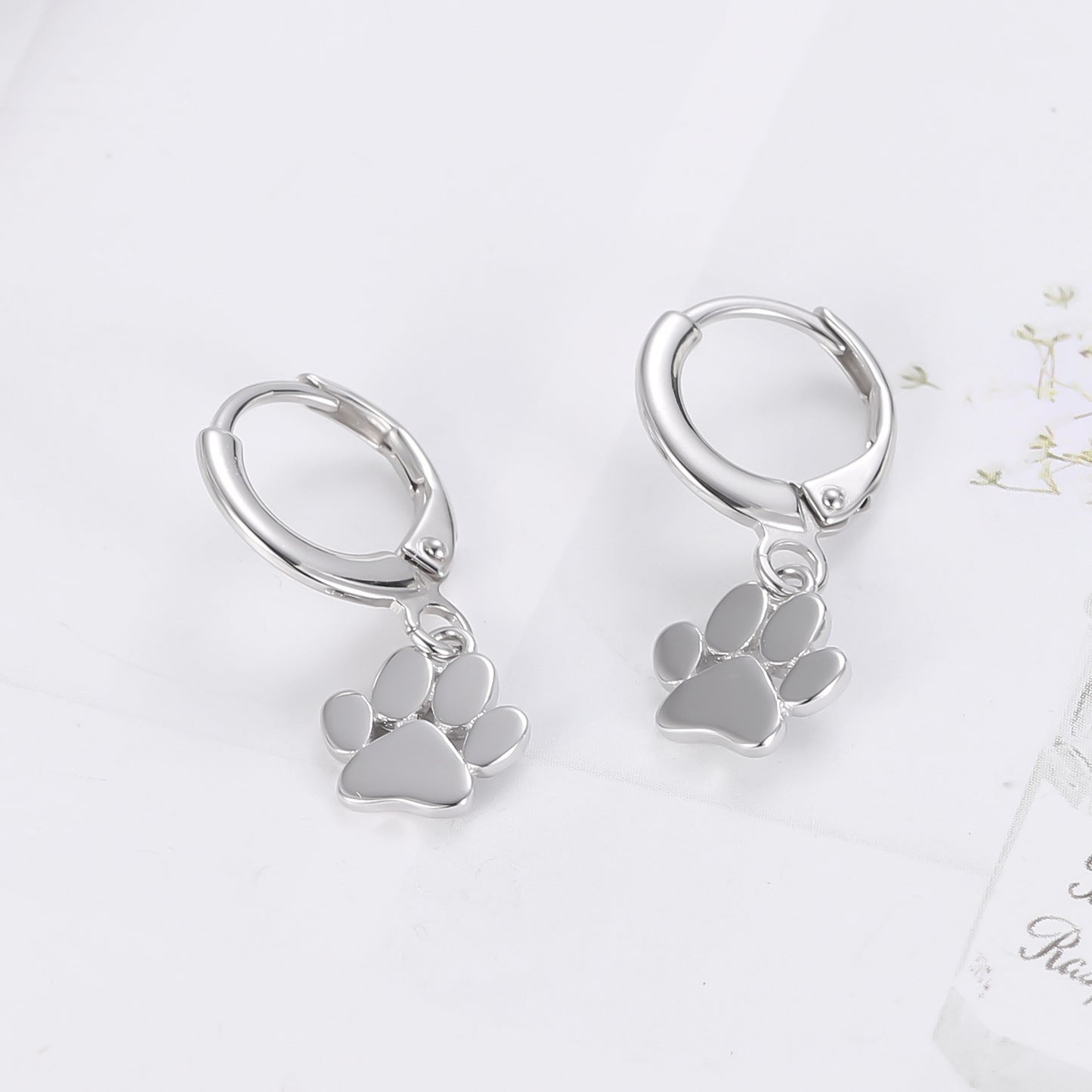 Puppy Claw Dangle Earrings