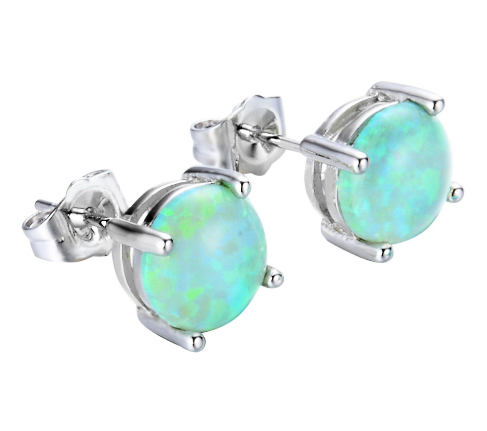 Four-claw Opal Stud Earrings