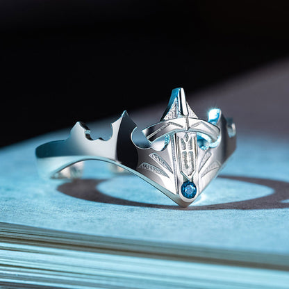 Crown Sword Zircon Ring