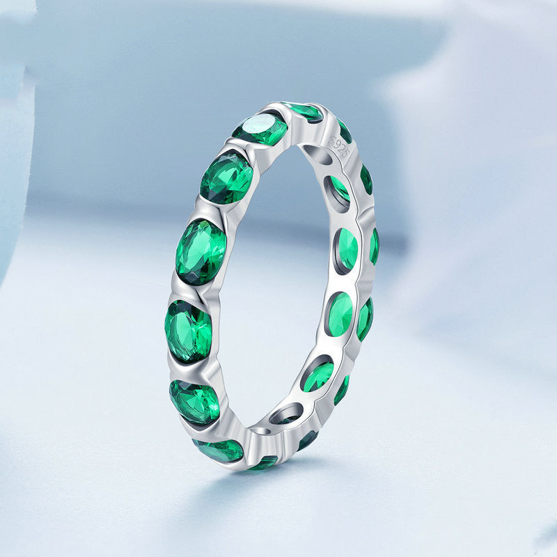 Dazzling Green Spinel Ring