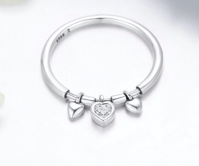 Triple Heart Ring