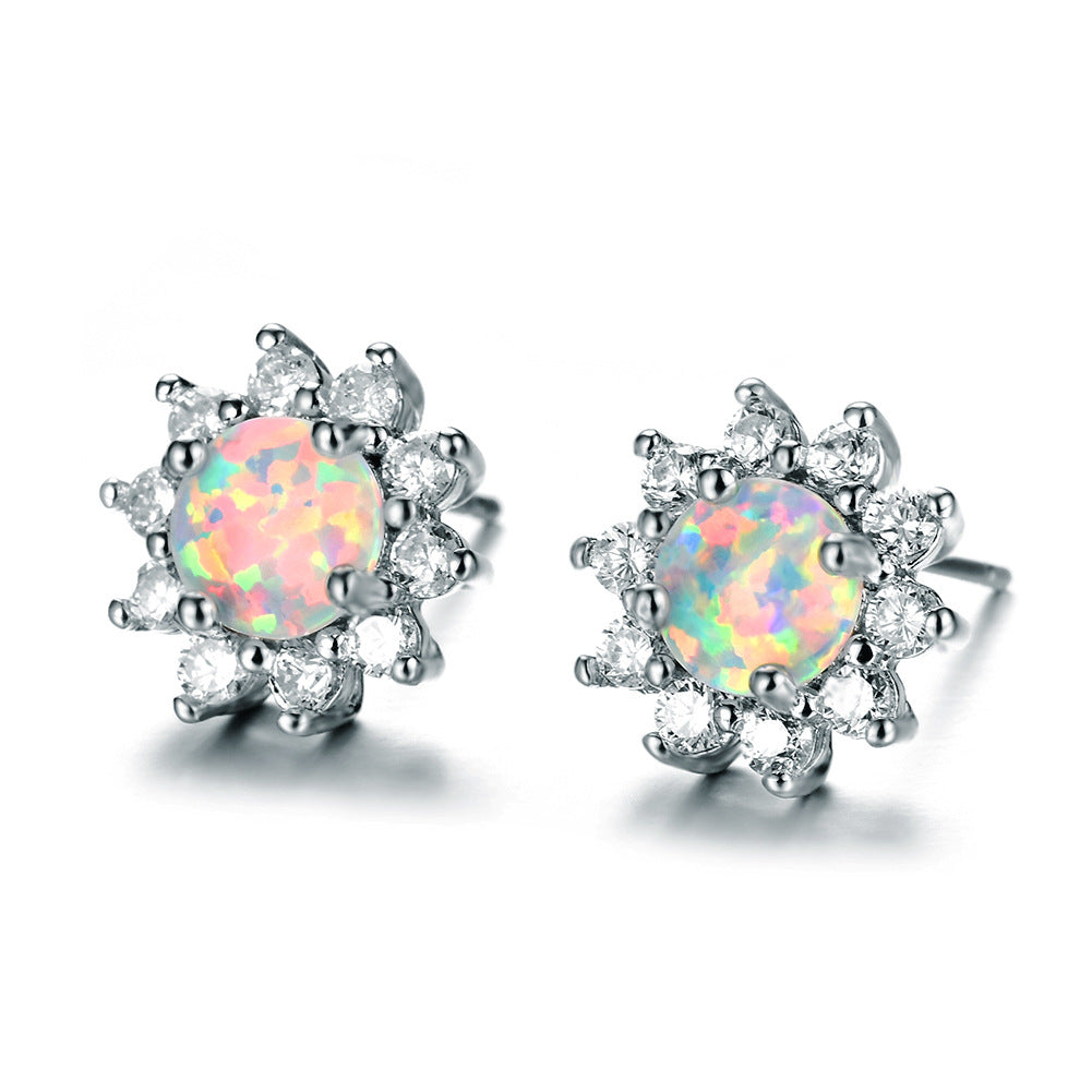 Opal Stud Earrings