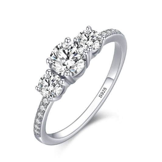 Trilogy Zircon Engagement Ring