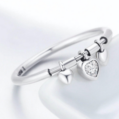 Triple Heart Ring