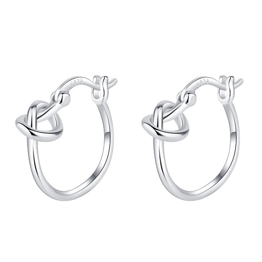 Knot Hoop Earrings