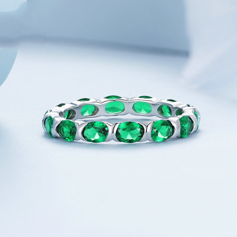 Dazzling Green Spinel Ring