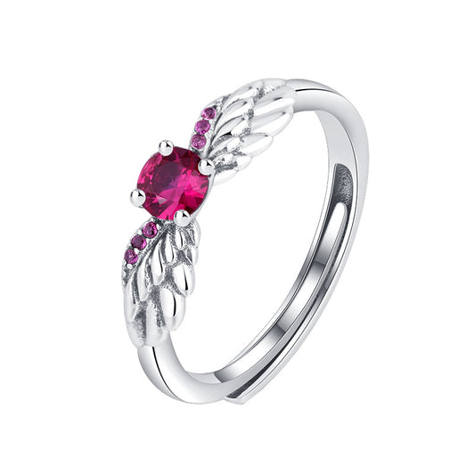 Angel's Wing Zircon Ring