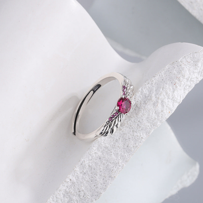 Angel's Wing Zircon Ring