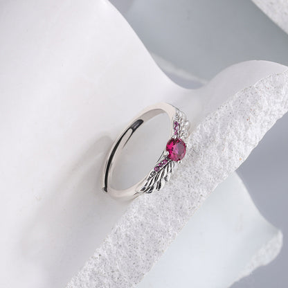 Angel's Wing Zircon Ring