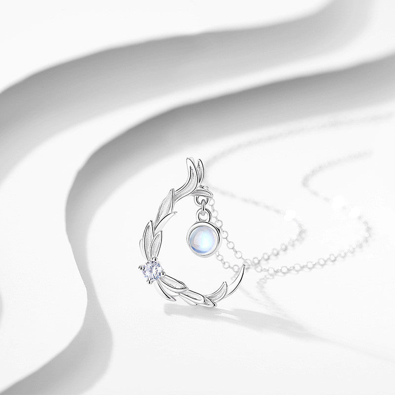 Wings Moonstone Necklace