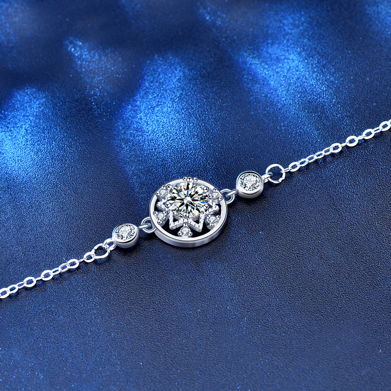 Snowflake Moissanite Bracelet