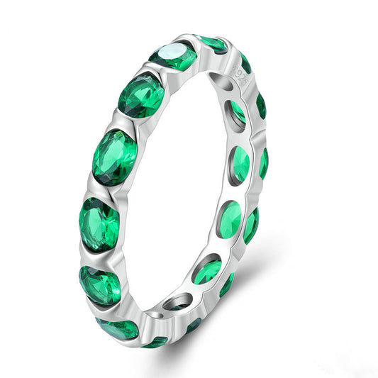 Dazzling Green Spinel Ring