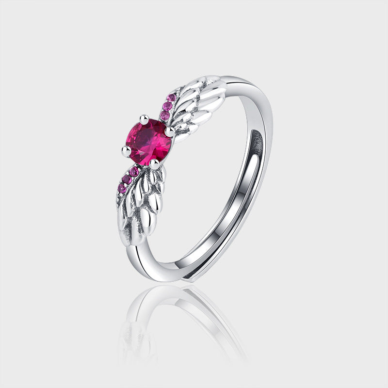 Angel's Wing Zircon Ring